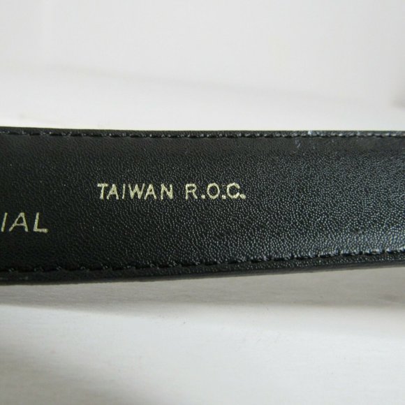 BLACK SNAKE SKIN Narrow Belt Women's Size 38" Waist x 1" Wide Style# H044001 - Picture 5 of 7